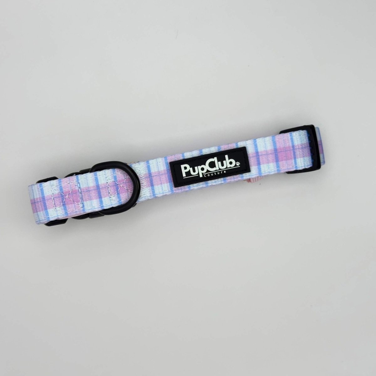 Pink Tartan Dog Collar