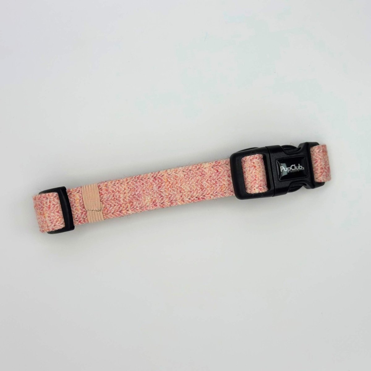 Pink Tweed Dog Collar