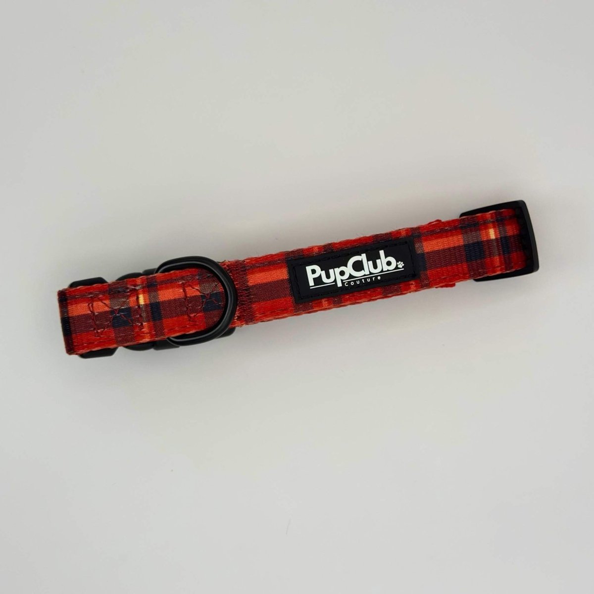 Red Tartan Dog Collar