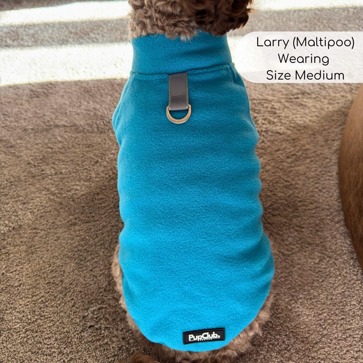 Blue Fleece Dog Coat