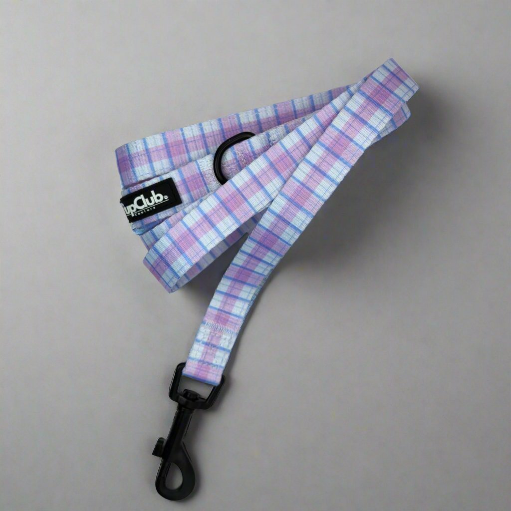 Pink Tartan Dog Lead 5ft