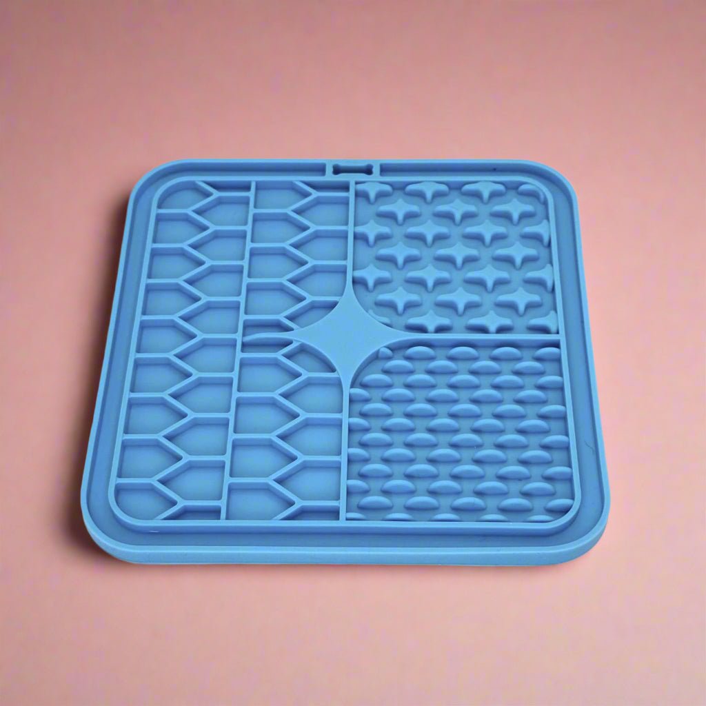 Blue Silicone Dog Lick Mat