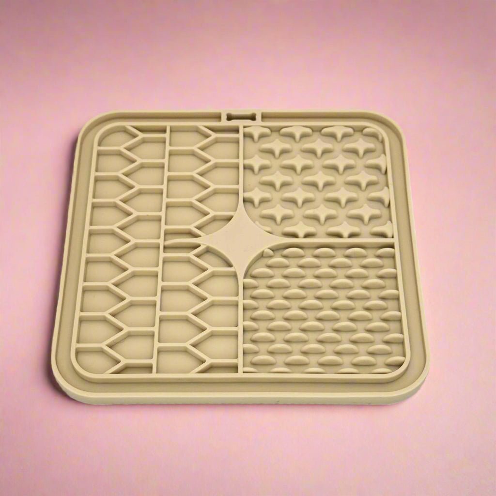 Cream Lick Mat for Dogs