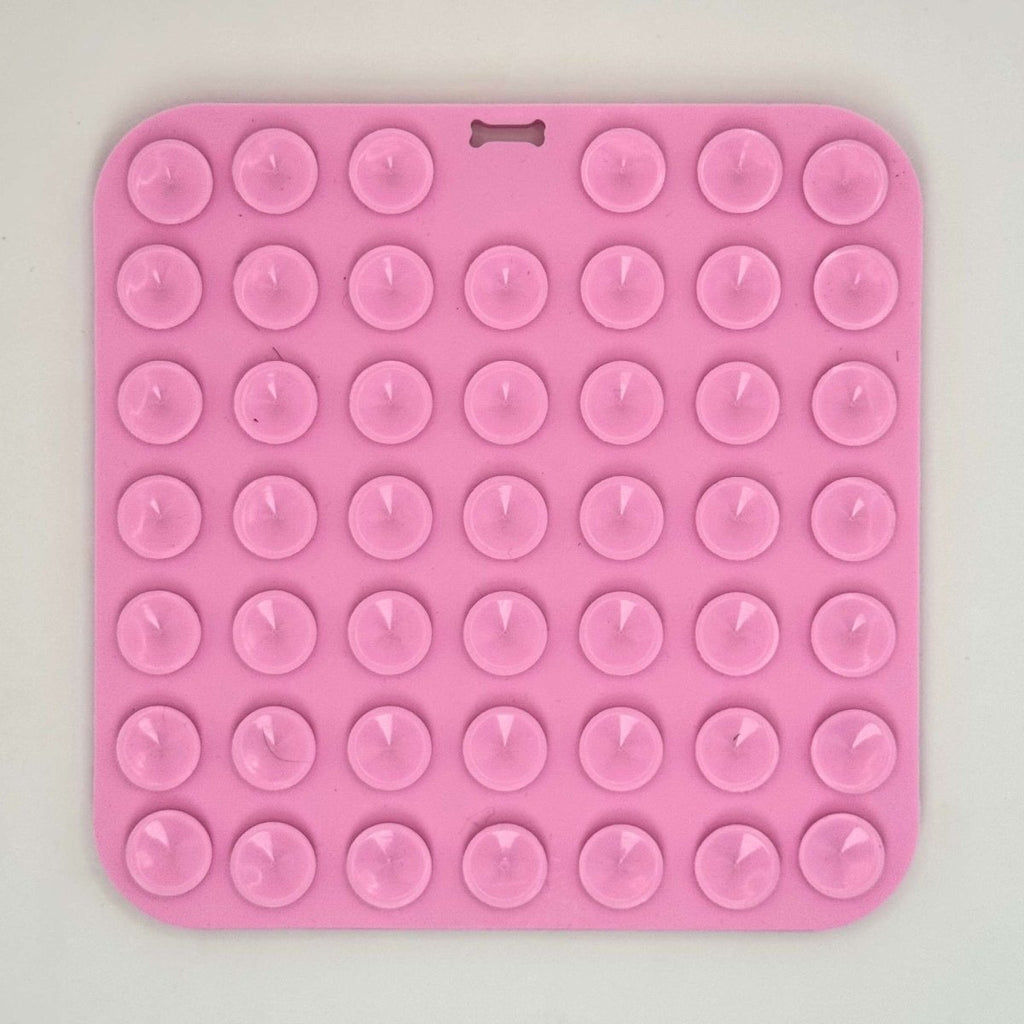 Pink Dog Lick Mat for Treats and Calm