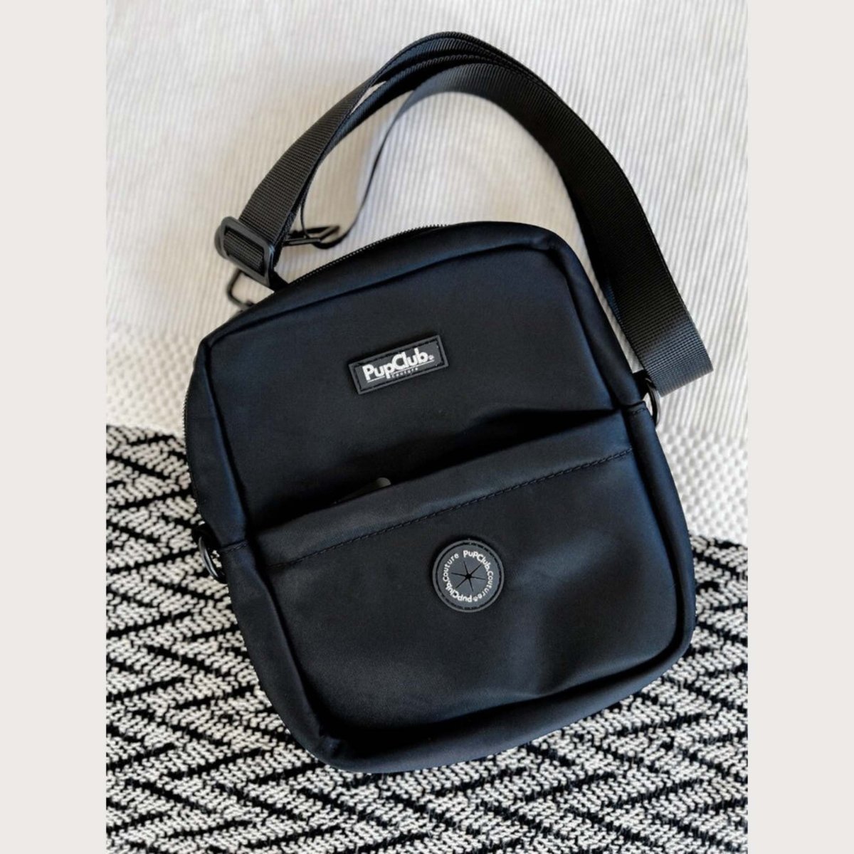 Mini Dog Walking Bag in Black