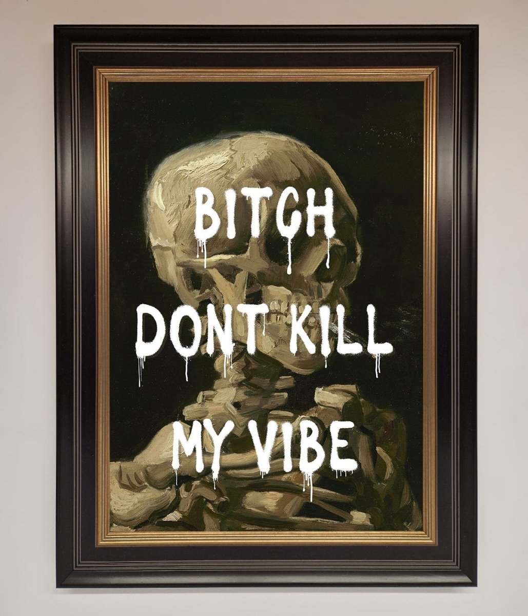 Don't Kill My Vibe Rude Framed Wall Art