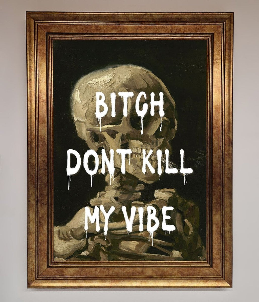 Don't Kill My Vibe Rude Framed Wall Art