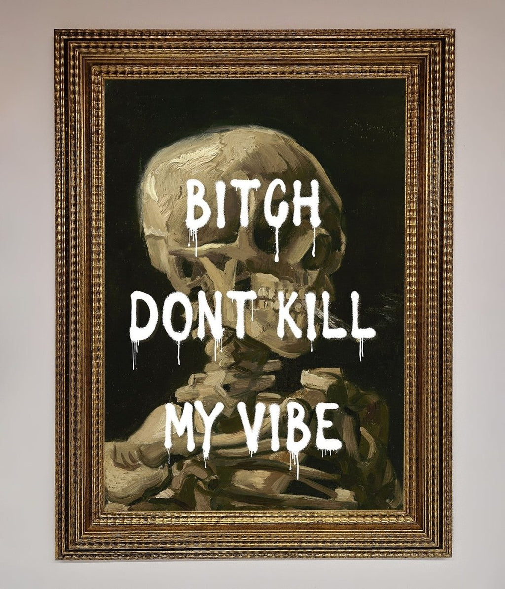 Don't Kill My Vibe Rude Framed Wall Art