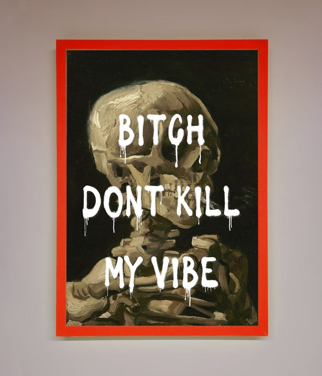 Don't Kill My Vibe Rude Framed Wall Art