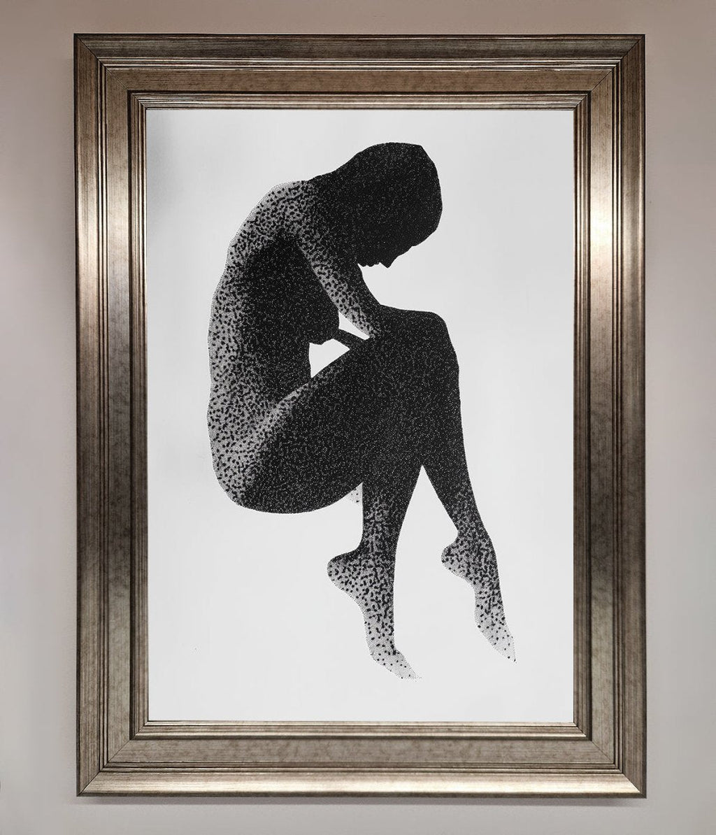 Dotted Figure Framed Poster