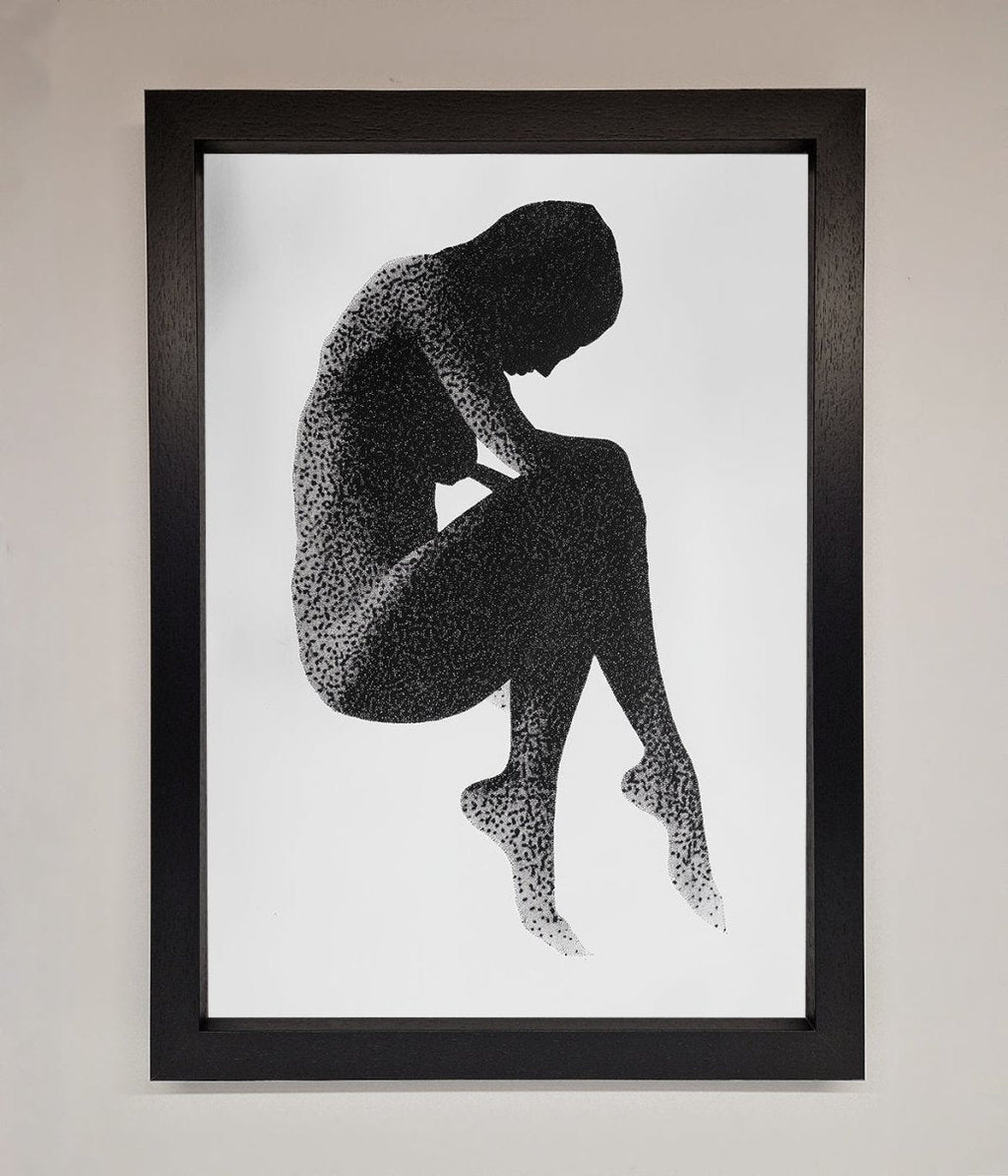 Dotted Figure Framed Poster