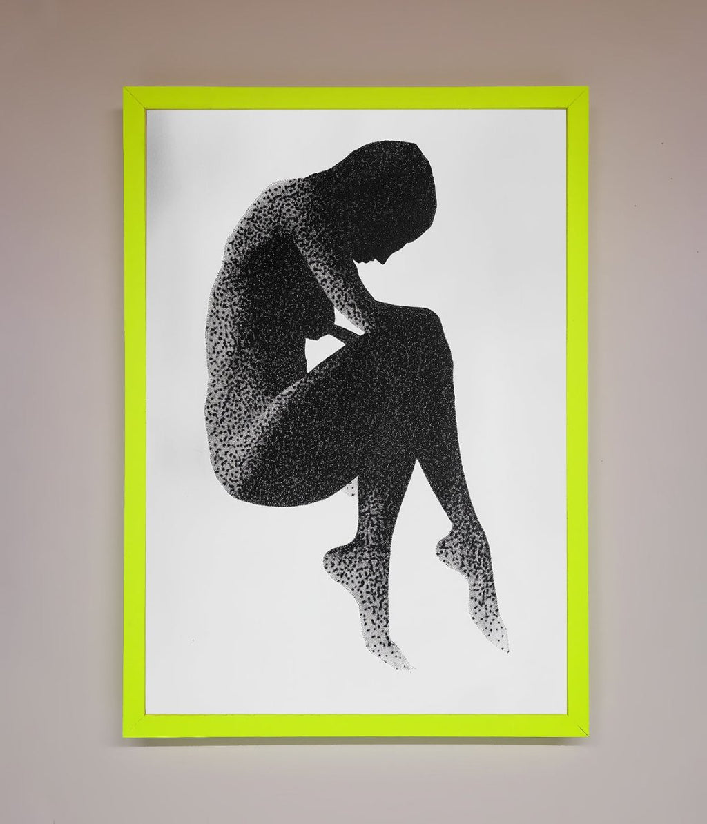 Dotted Figure Framed Poster