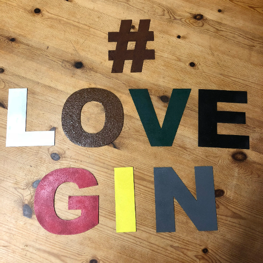 Coloured Metal Fat Font Letters 12 Inch and 5 Inch