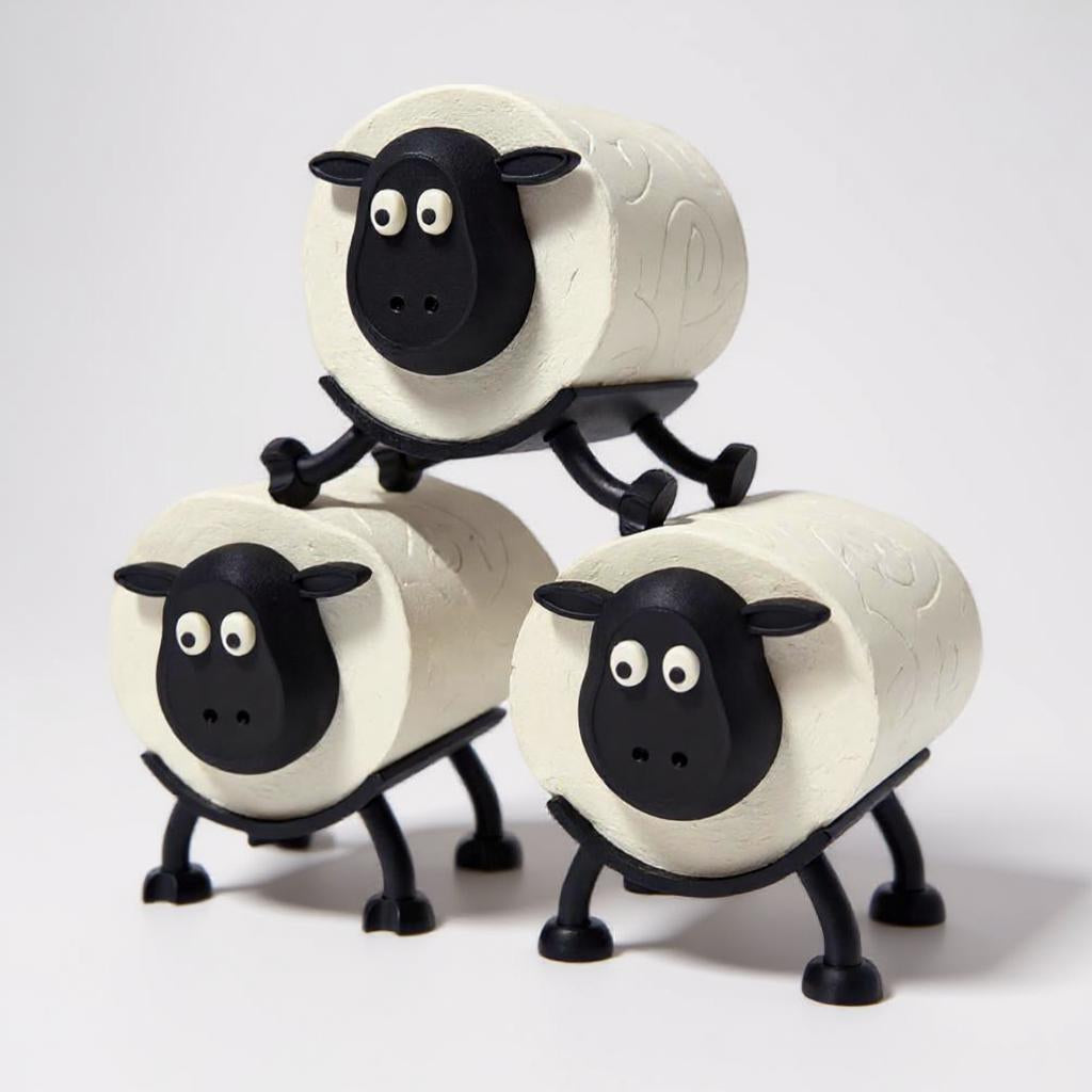 Sheep Toilet Roll Holder Funny 3D Printed Bathroom Decor