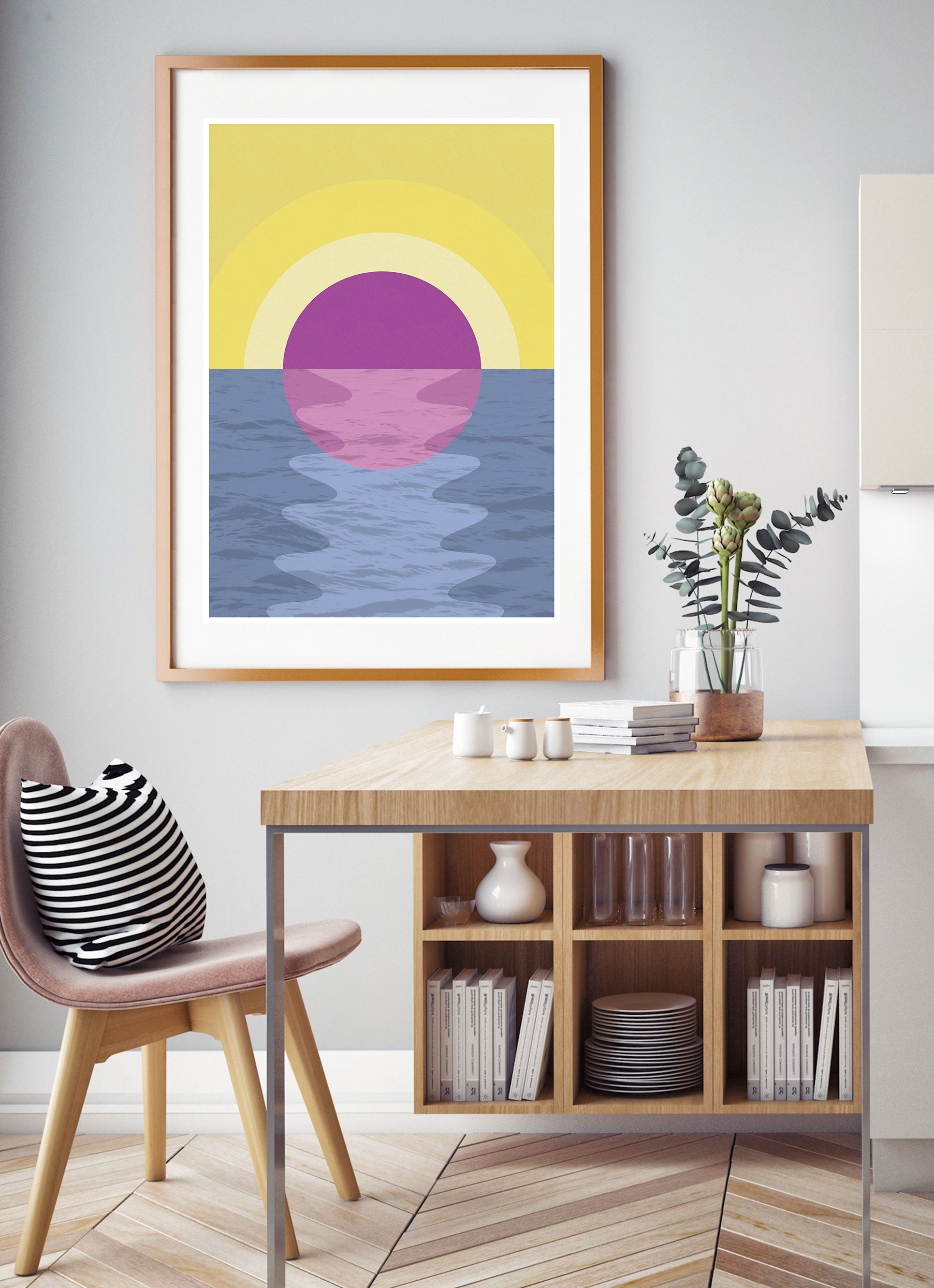 Abstract Sunset Art Print