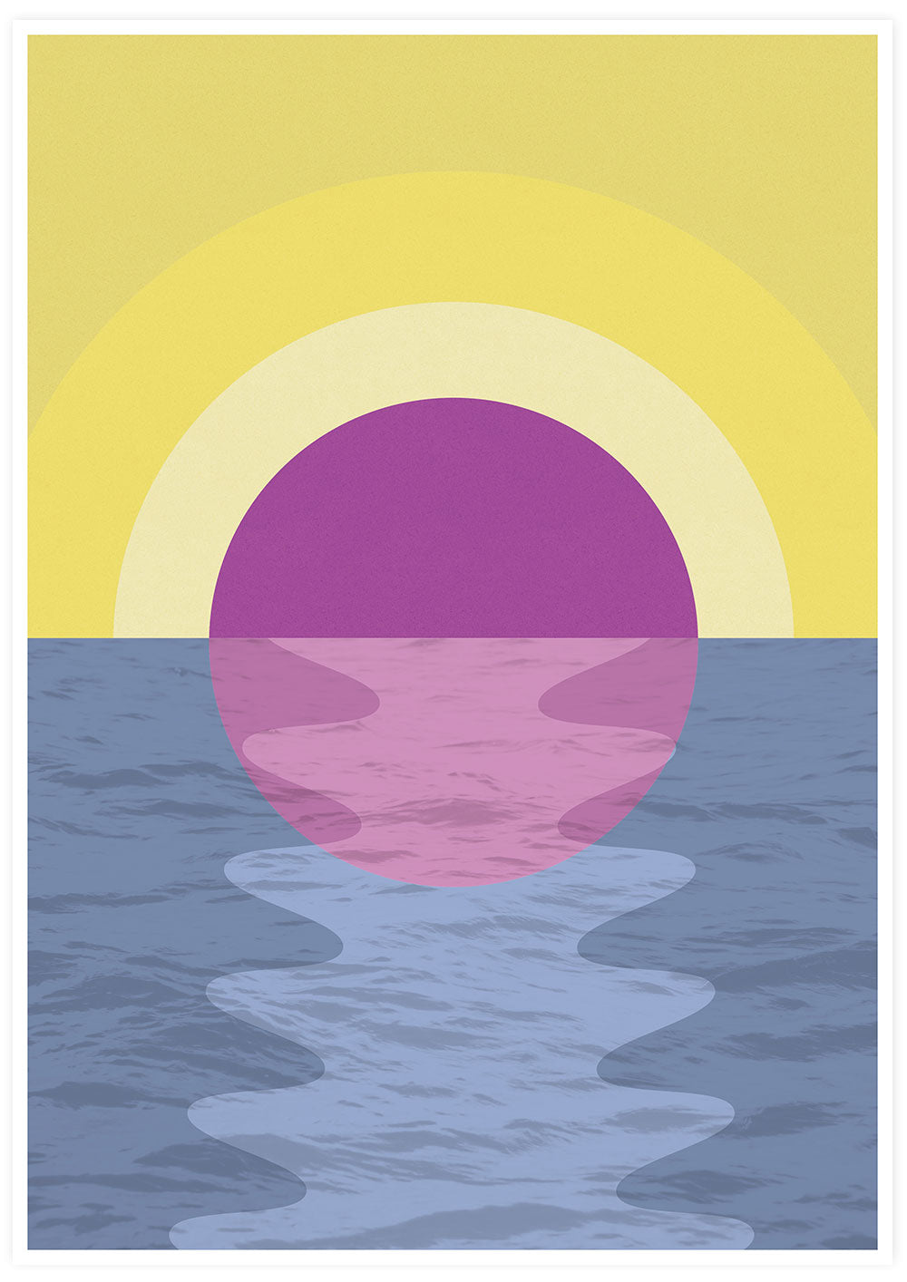 Abstract Sunset Art Print