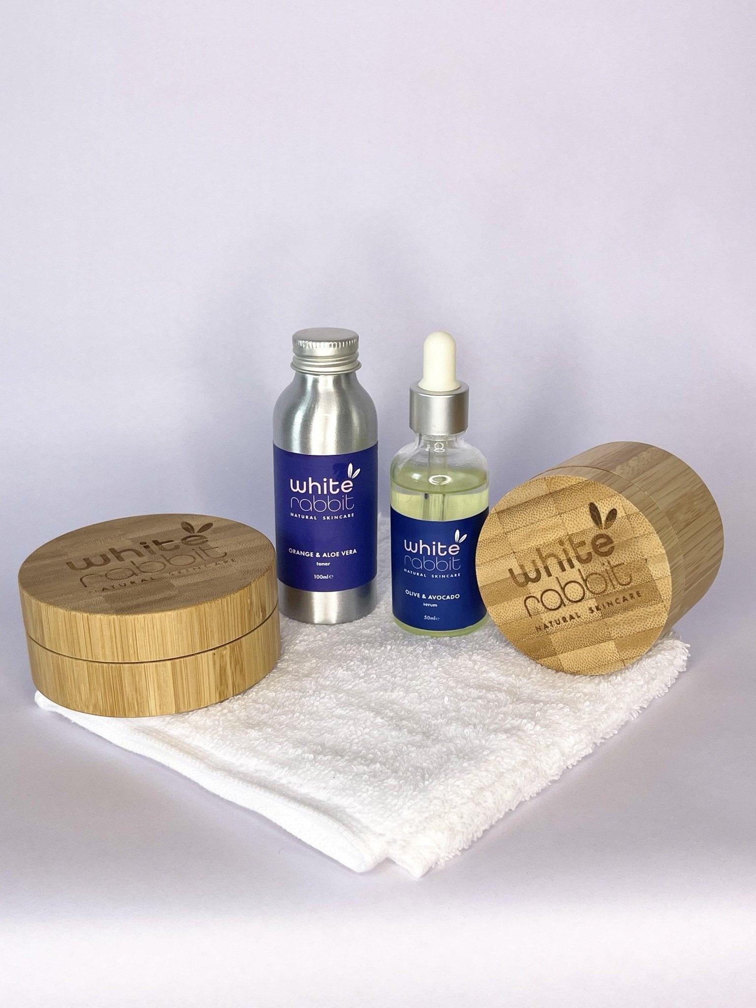 Dry Skin Recovery Bundle with Cleanser, Toner, Day Cream and Serum