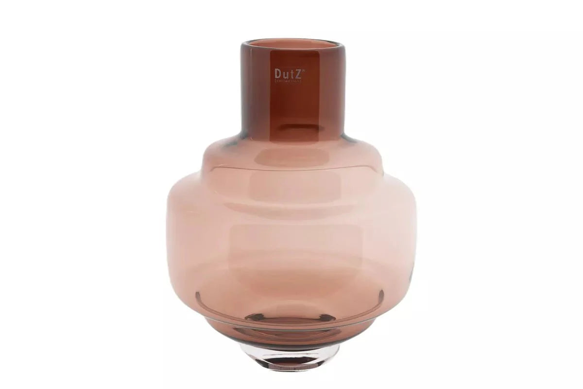 Burgundy Luxe Vase with Hand Blown Glass