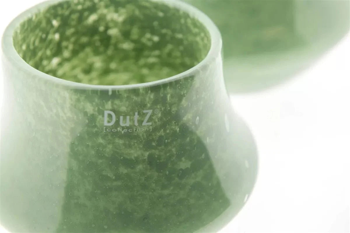 Orchid Pot Pistache Mouth Blown Glass