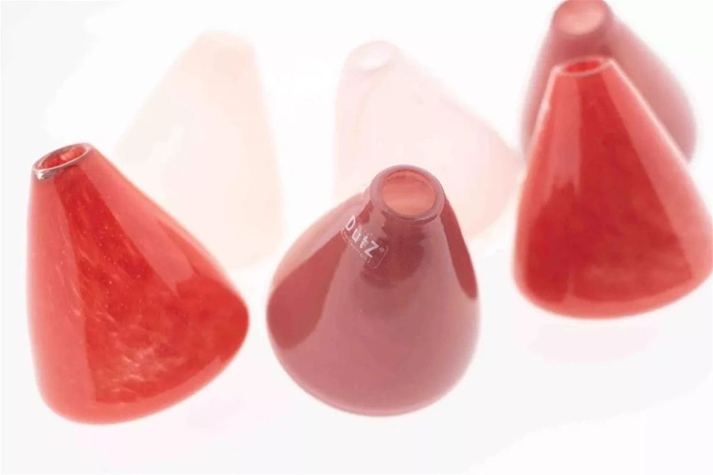 Tumbling Vase in Raspberry Red, 12cm Height