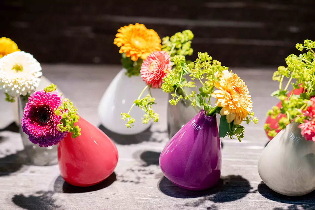 Tumbling Vase in Raspberry Red, 12cm Height