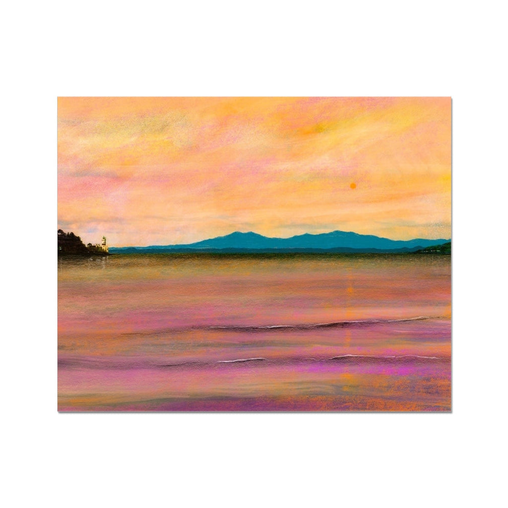 Dusk Over Arran and The Cloch Artist Proof Collector Print