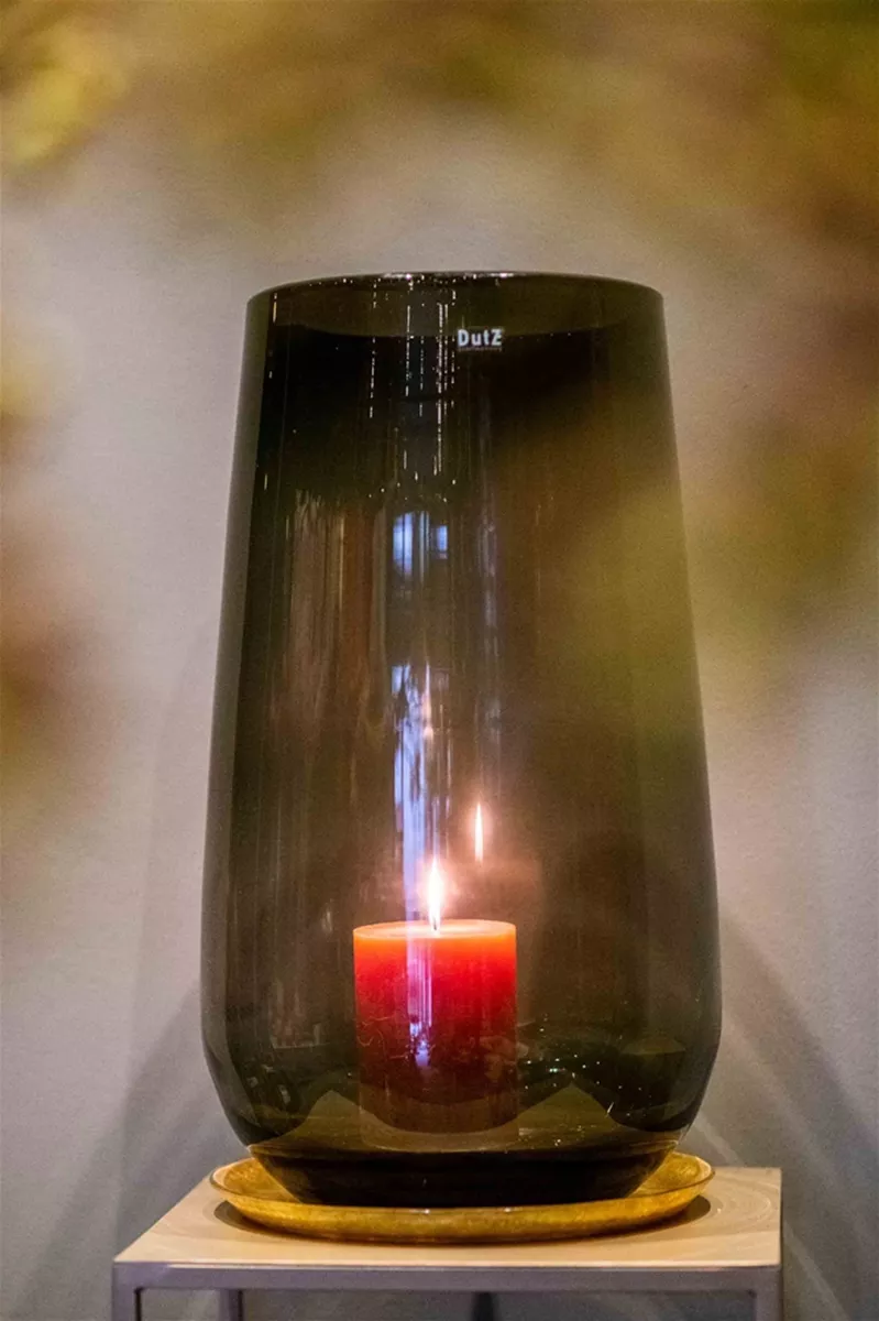 Luxury Rustic Candle in Coral Red