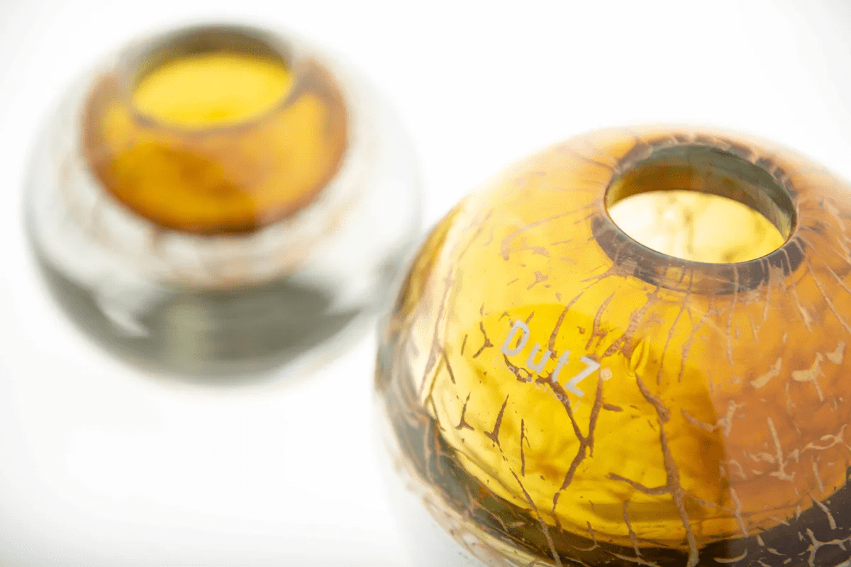 Ball Vase Kula in Bronze Gold