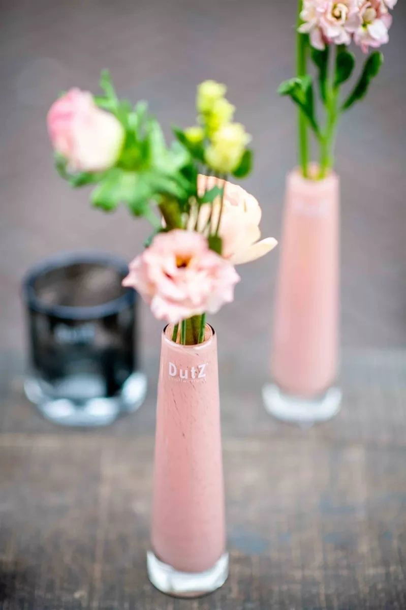 Apricot Solifleur Bud Vase Mouthblown Glass