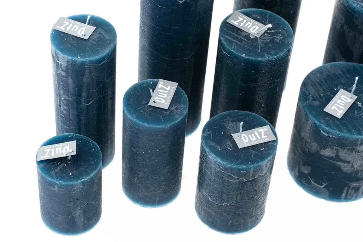 Luxury Rustic Candle in Navy Blue