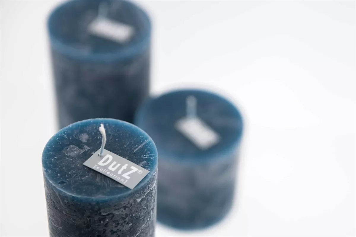 Luxury Rustic Candle in Navy Blue
