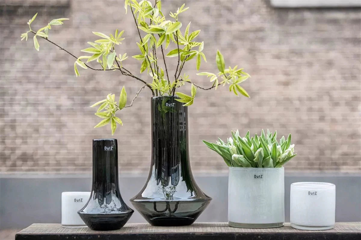 White Cylinder Votive Glass Candle Holder