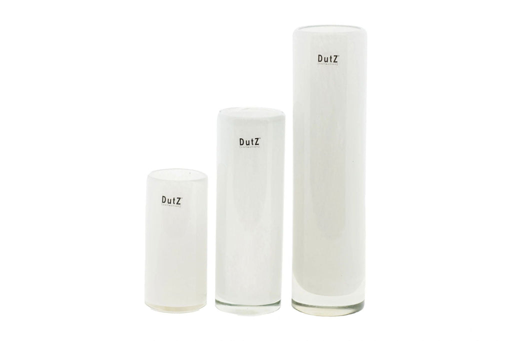 Cylinder Vase White 25cm
