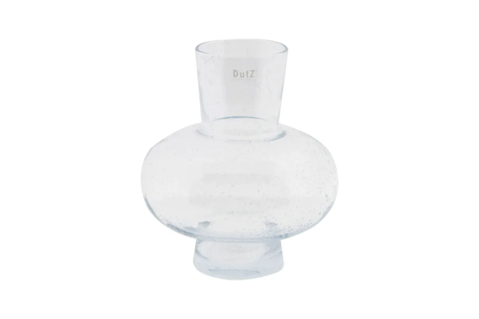 Modest Clear Bubbles Vase