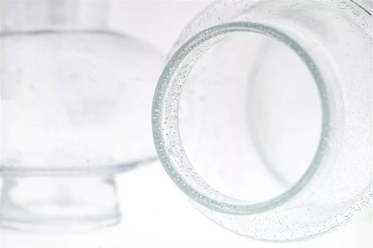 Modest Clear Bubbles Vase