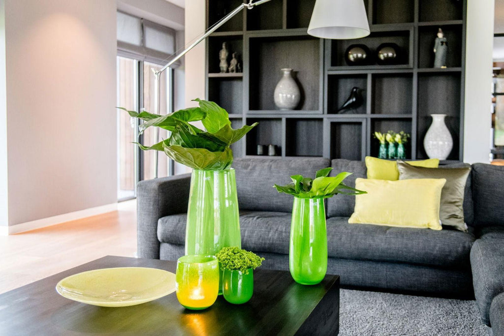 Robert Tall Vase in Jungle Green 50cm