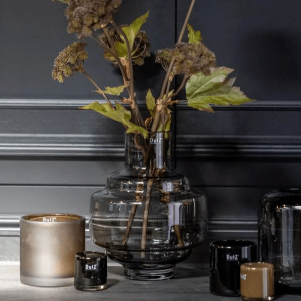 Smoke Luxe Vase - Mouth Blown Glass