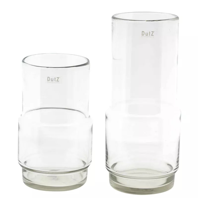 Clear Glass Cylindrical Vase FENN