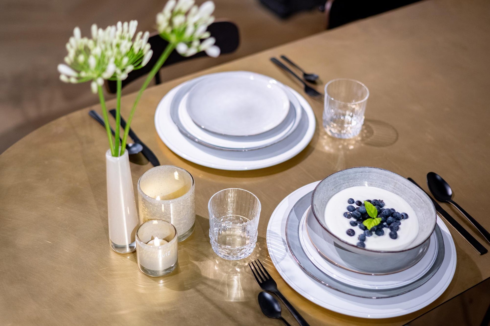 Amber Solifleur Vase Mouthblown Glass