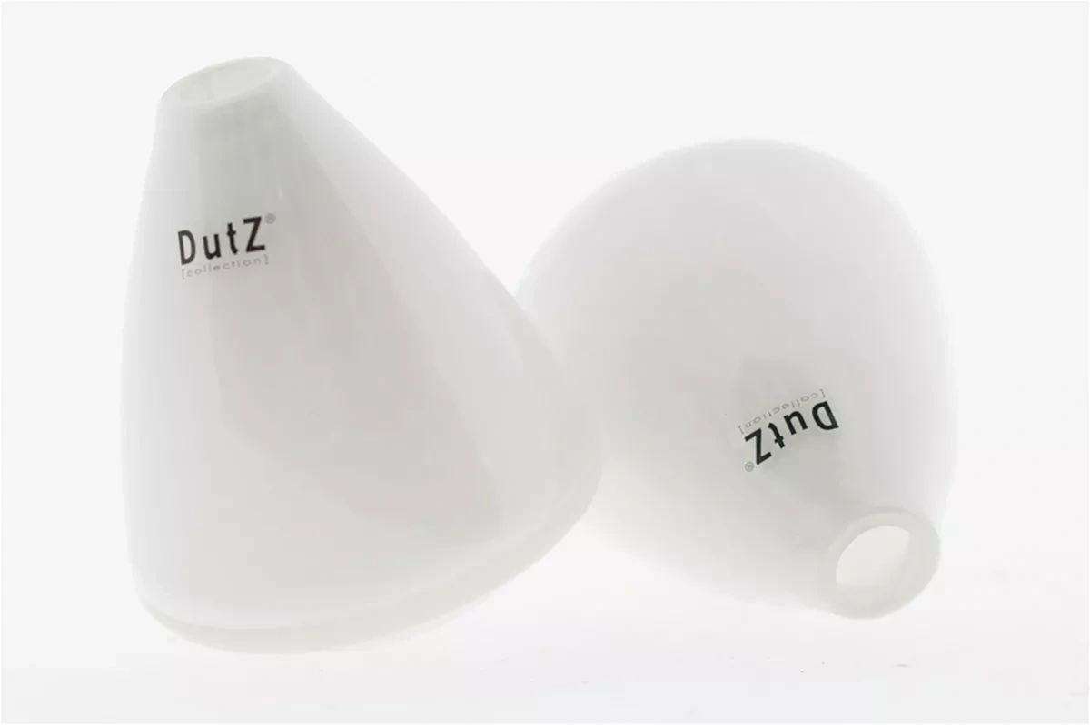 Tumbling Vase White H12 D10 cm