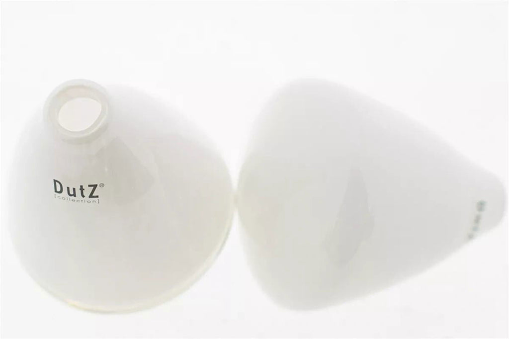 Tumbling Vase White H12 D10 cm