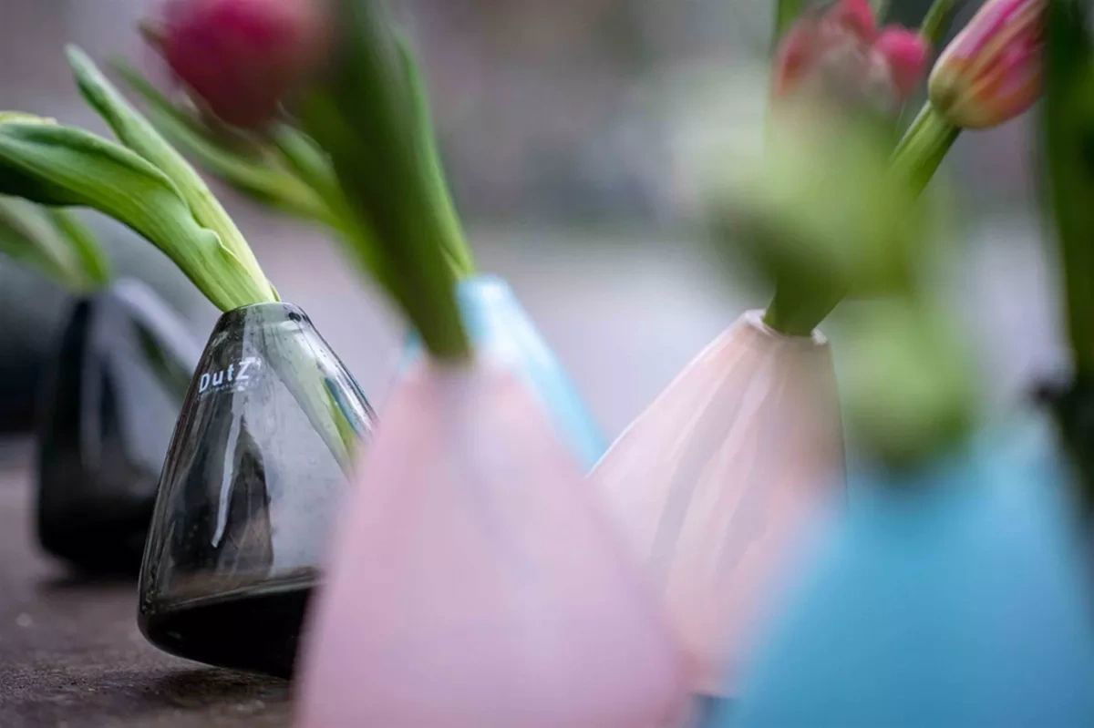 Tumbling Vase Smoke 12cm Height