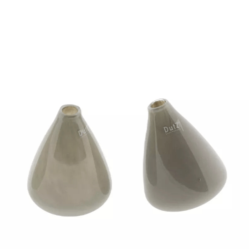 Tumbling Vase Taupe 12cm Height