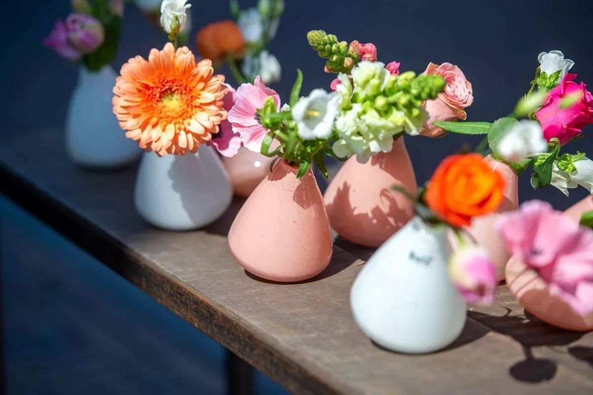 Tumbling Vase Apricot 12cm