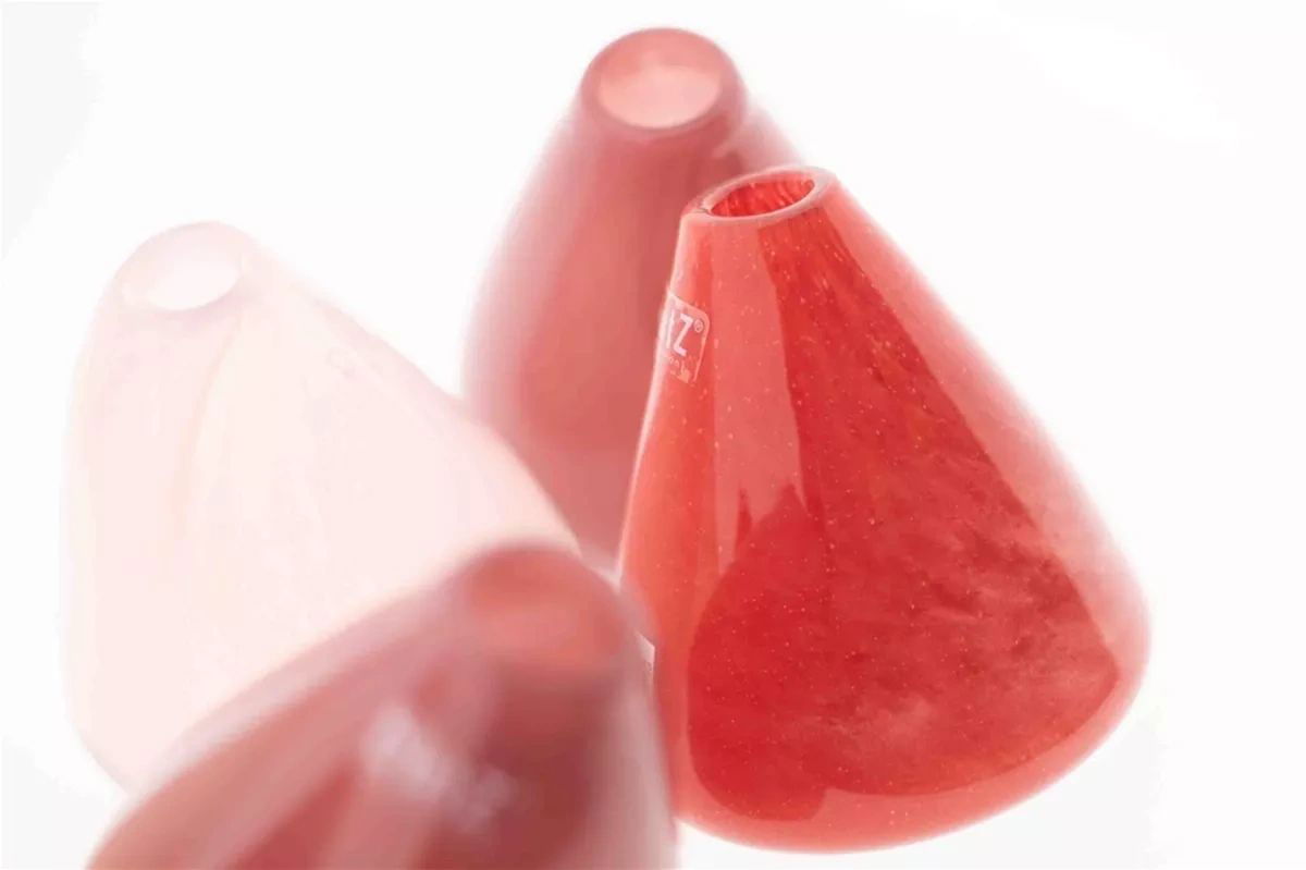 Tumbling Vase in Red, 12cm Height