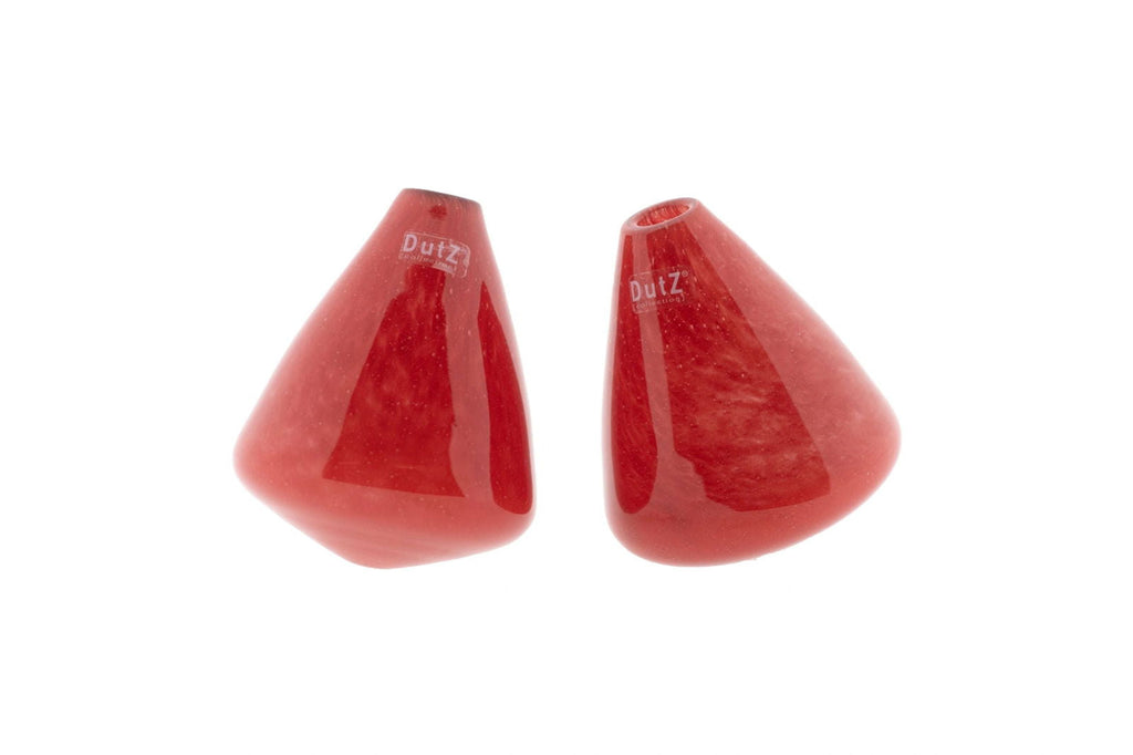 Tumbling Vase in Red, 12cm Height