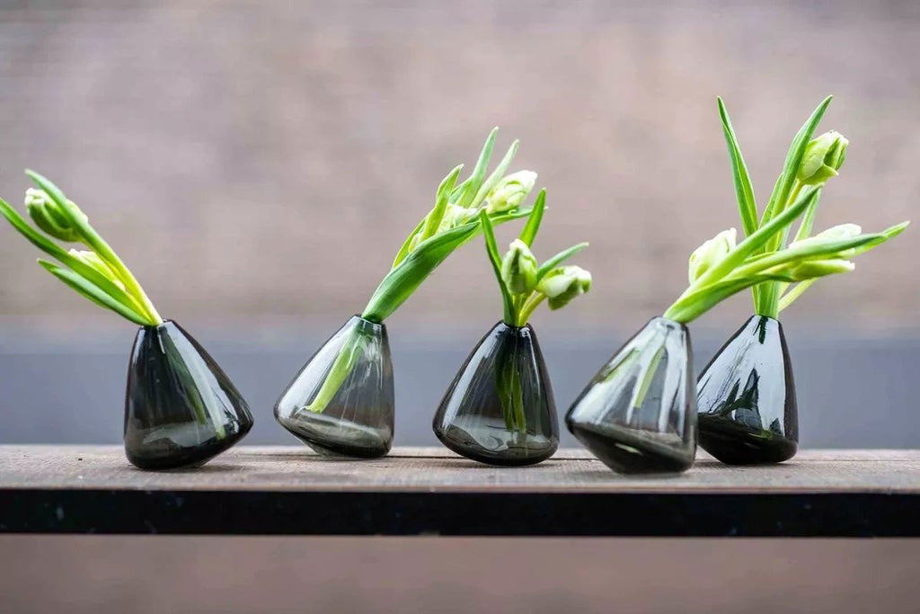 Tumbling Vase Smoke 12cm Height