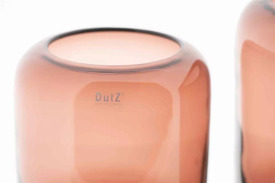 Mazurka Burgundy Mouth Blown Glass Vase