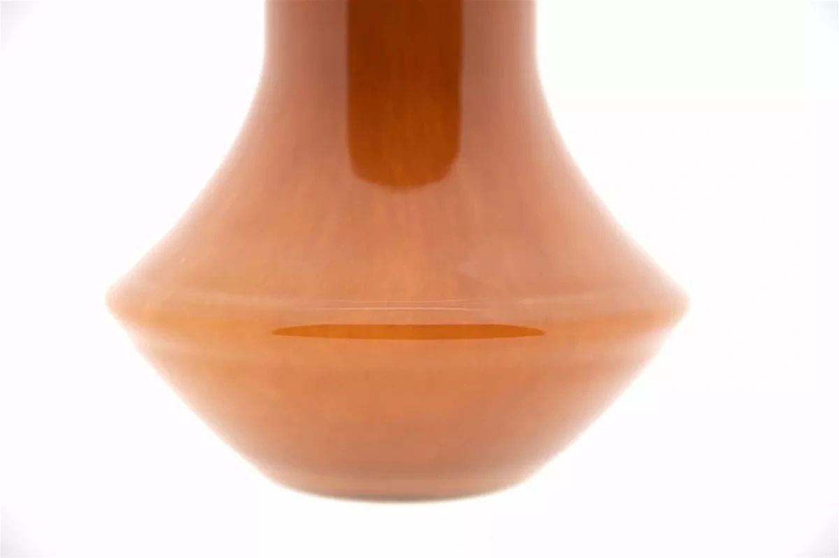 Marco Warm Orange Mouth Blown Glass Vase