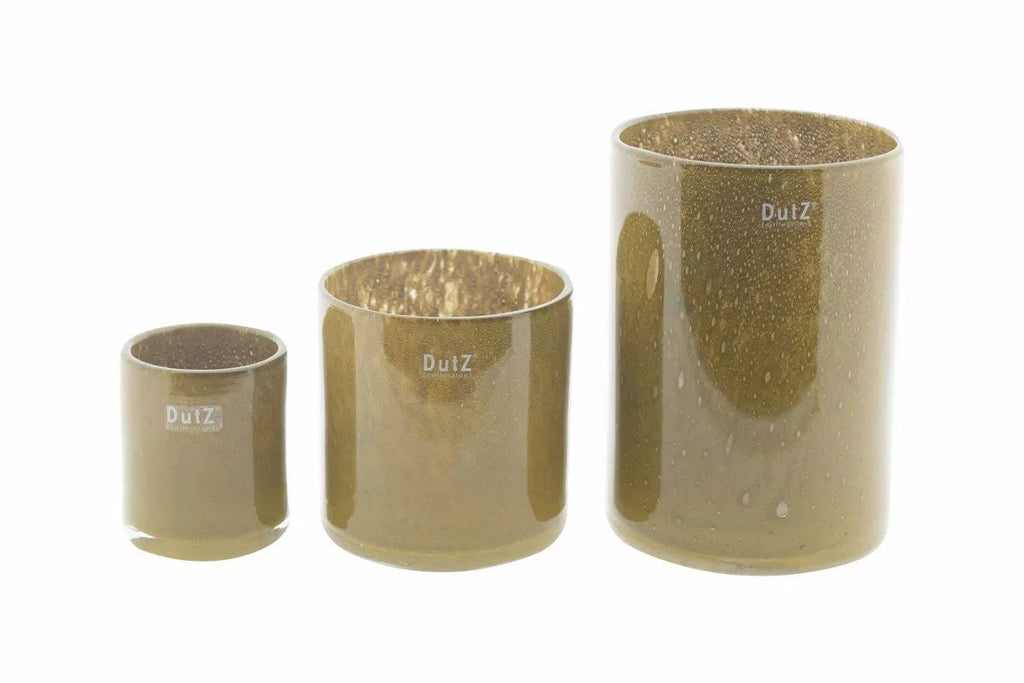 Cylinder Vase in Dark Cheddar, H23 D16 cm